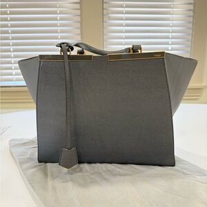 Fendi 3Jours Gray Women's Bag Large